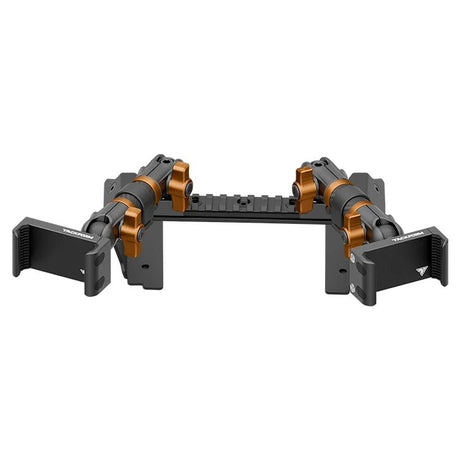 2022 Ford Super Duty (Compatible With 12” Screen ONLY) Tackform Assault Track Picatinny Dash Bracket With Dual 20LITE Phone Mounts - Xtrusion Overland
