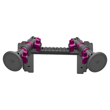 2022 Ford Super Duty (Compatible With 12” Screen ONLY) Tackform Assault Track Picatinny Dash Bracket With Dual MagSafe Phone Mounts - Xtrusion Overland
