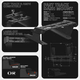 2022 Ford Super Duty (Compatible With 12” Screen ONLY) Tackform Fast Track Dash Bracket With 20LITE Phone Mount - Xtrusion Overland