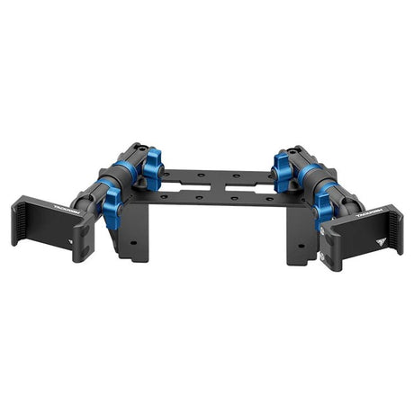 2022 Ford Super Duty (Compatible With 12” Screen ONLY) Tackform Fast Track Dash Bracket With Dual 20LITE Phone Mounts - Xtrusion Overland
