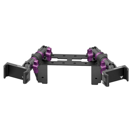 2022 Ford Super Duty (Compatible With 12” Screen ONLY) Tackform Fast Track Dash Bracket With Dual 20LITE Phone Mounts - Xtrusion Overland