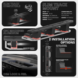 2022+ Toyota Tundra & 2023+ Toyota Sequoia Tackform Slim Track Dash Bracket With MagSafe Phone Mount - Xtrusion Overland