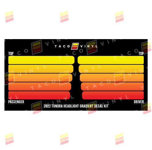 2022+ Tundra Grille Rib Decal - Xtrusion Overland