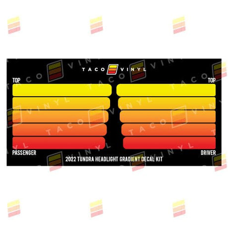 2022+ Tundra Grille Rib Decal - Xtrusion Overland