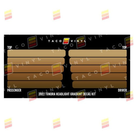 2022+ Tundra Grille Rib Decal - Xtrusion Overland