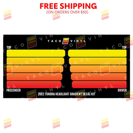 2022+ Tundra Grille Rib Decal - Xtrusion Overland
