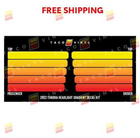 2022+ Tundra Grille Rib Decal - Xtrusion Overland