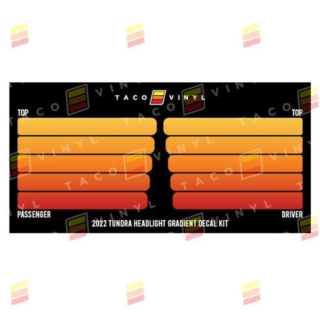2022+ Tundra Grille Rib Decal - Xtrusion Overland