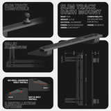 2023-2026 Ford Super Duty (F-250 Through F-600) Tackform Slim Track Dash Bracket - Xtrusion Overland