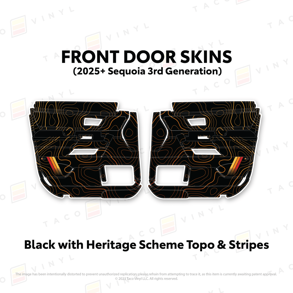 2023+ Sequoia Door Skins - Xtrusion Overland