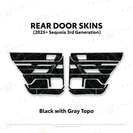 2023+ Sequoia Door Skins - Xtrusion Overland