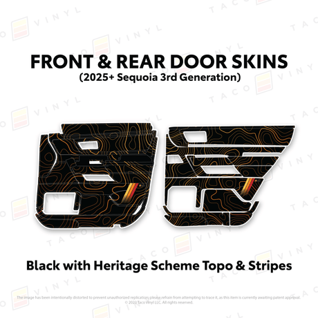 2023+ Sequoia Door Skins - Xtrusion Overland