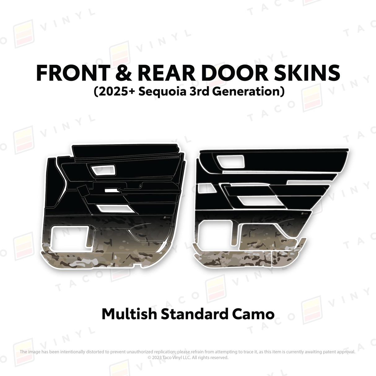 2023+ Sequoia Door Skins - Xtrusion Overland
