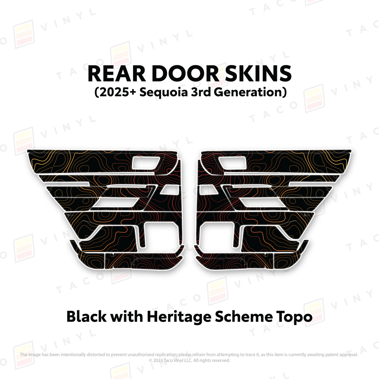 2023+ Sequoia Door Skins - Xtrusion Overland