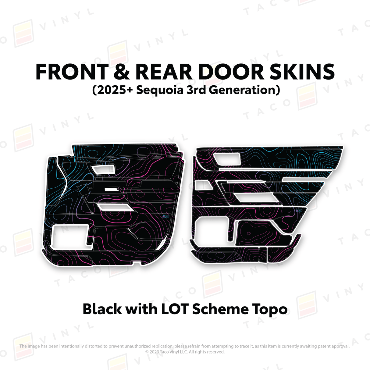 2023+ Sequoia Door Skins - Xtrusion Overland