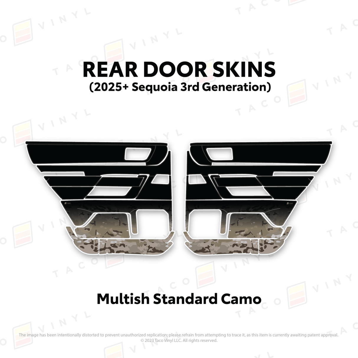 2023+ Sequoia Door Skins - Xtrusion Overland