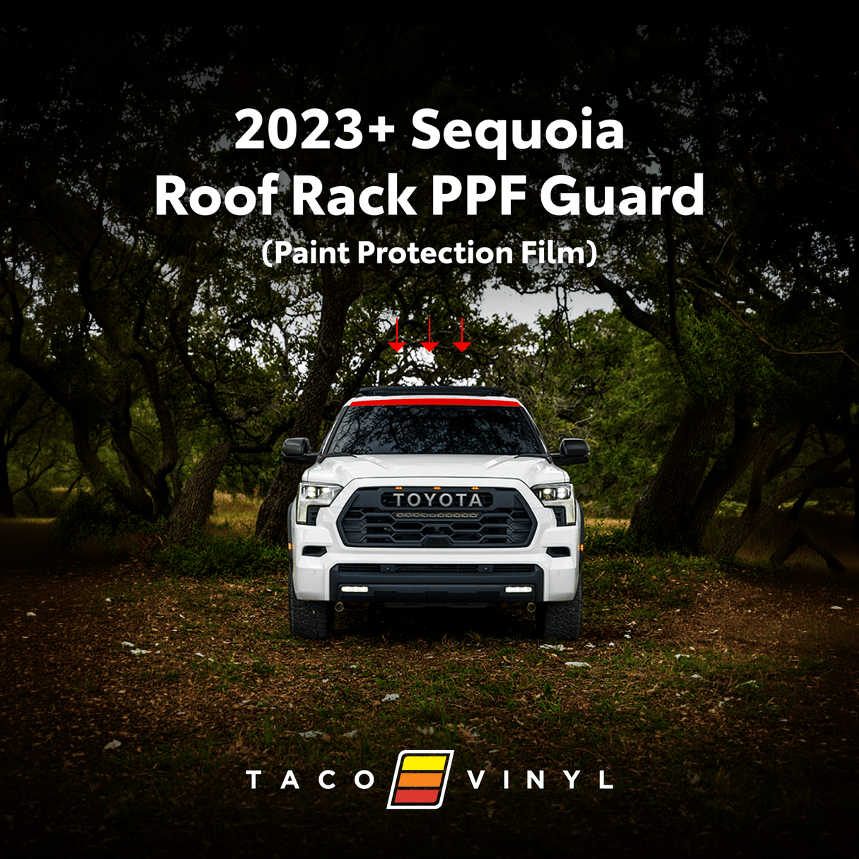 2023+ Sequoia PPF Roof Rack Guard - Xtrusion Overland