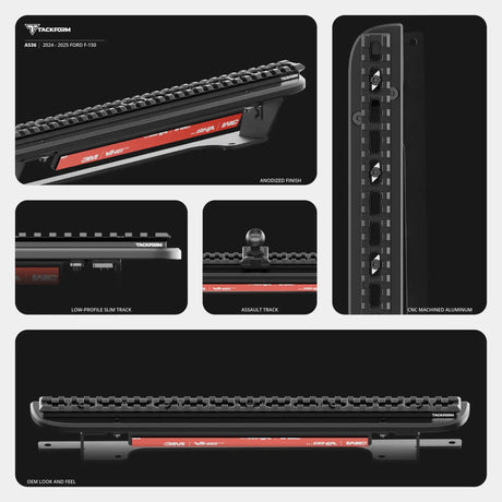 2024+ Ford F-150 (See Compatibility Info For Specific Year/Trim Fitment Details) Tackform Assault Track Picatinny Dash Bracket - Xtrusion Overland