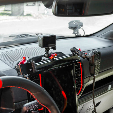 2024+ Ford Ranger Tackform Slim Track Dash Bracket With 20LITE Phone Mount - Xtrusion Overland