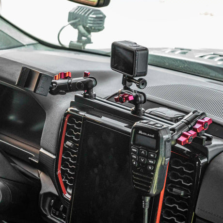 2024+ Ford Ranger Tackform Slim Track Dash Bracket With MagSafe Charging Phone Mount - Xtrusion Overland