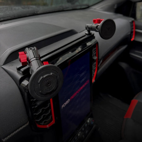 2024+ Ford Ranger Tackform Slim Track Dash Bracket With MagSafe Charging Phone Mount - Xtrusion Overland