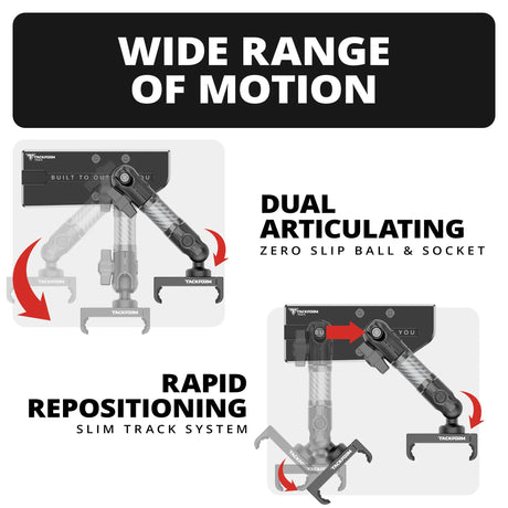2024+ Jeep Wrangler JL & Gladiator JT (Not Compatible With 4xe) Tackform Slim Track Dash Bracket With MagSafe Charging Phone Mount | Passenger Side - Xtrusion Overland