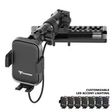 2024+ Jeep Wrangler JL & Gladiator (Not Compatible With 4xe) Tackform Assault Track Picatinny Dash Bracket With Wireless Charging Phone Mount | Driver Side - Xtrusion Overland