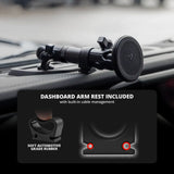 2024+ Jeep Wrangler JL & Gladiator (Not Compatible With 4xe) Tackform Slim Track Dash Bracket With MagSafe Charging Phone Mount | Driver Side - Xtrusion Overland
