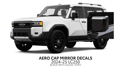 2024+ Land Cruiser 250 Aero Cap Mirror Decals - Xtrusion Overland