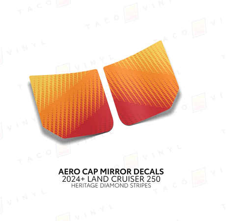 2024+ Land Cruiser 250 Aero Cap Mirror Decals - Xtrusion Overland