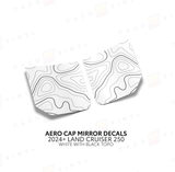 2024+ Land Cruiser 250 Aero Cap Mirror Decals - Xtrusion Overland