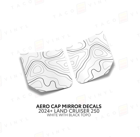 2024+ Land Cruiser 250 Aero Cap Mirror Decals - Xtrusion Overland