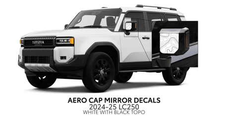 2024+ Land Cruiser 250 Aero Cap Mirror Decals - Xtrusion Overland