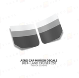 2024+ Land Cruiser 250 Aero Cap Mirror Decals - Xtrusion Overland