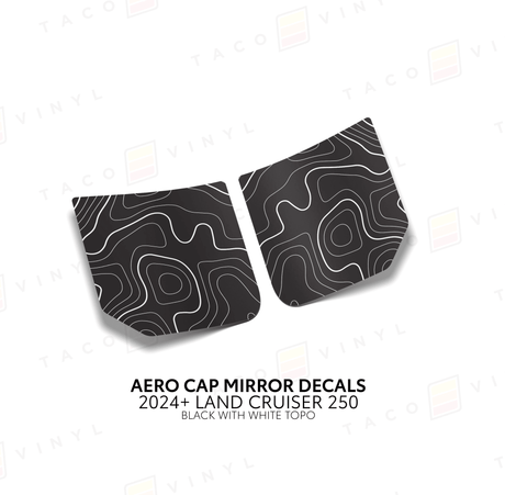 2024+ Land Cruiser 250 Aero Cap Mirror Decals - Xtrusion Overland