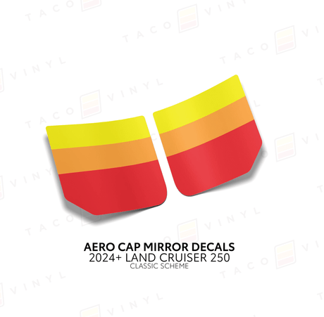 2024+ Land Cruiser 250 Aero Cap Mirror Decals - Xtrusion Overland