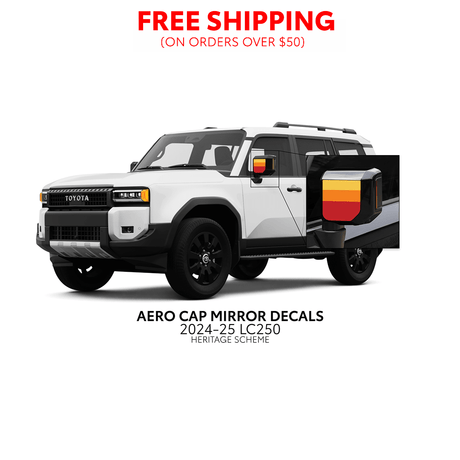 2024+ Land Cruiser 250 Aero Cap Mirror Decals - Xtrusion Overland