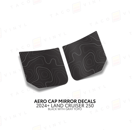 2024+ Land Cruiser 250 Aero Cap Mirror Decals - Xtrusion Overland