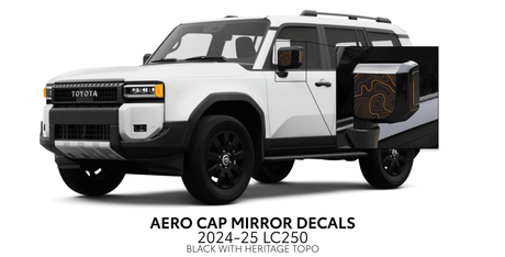 2024+ Land Cruiser 250 Aero Cap Mirror Decals - Xtrusion Overland