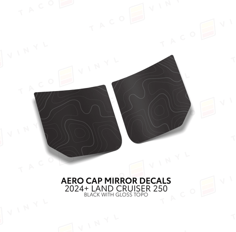 2024+ Land Cruiser 250 Aero Cap Mirror Decals - Xtrusion Overland