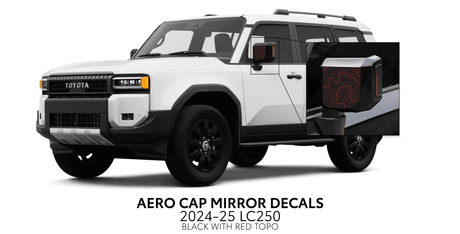2024+ Land Cruiser 250 Aero Cap Mirror Decals - Xtrusion Overland