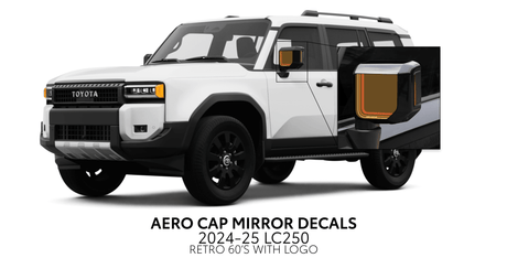 2024+ Land Cruiser 250 Aero Cap Mirror Decals - Xtrusion Overland