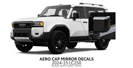 2024+ Land Cruiser 250 Aero Cap Mirror Decals - Xtrusion Overland
