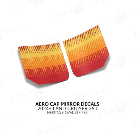 2024+ Land Cruiser 250 Aero Cap Mirror Decals - Xtrusion Overland