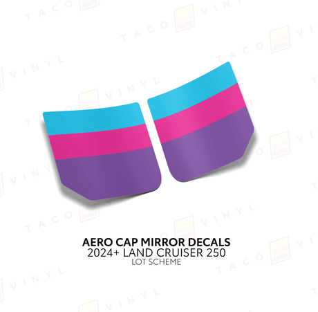 2024+ Land Cruiser 250 Aero Cap Mirror Decals - Xtrusion Overland