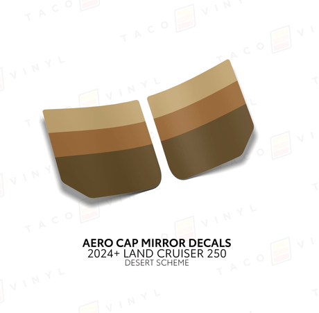 2024+ Land Cruiser 250 Aero Cap Mirror Decals - Xtrusion Overland