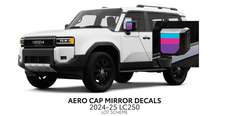 2024+ Land Cruiser 250 Aero Cap Mirror Decals - Xtrusion Overland