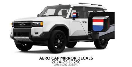 2024+ Land Cruiser 250 Aero Cap Mirror Decals - Xtrusion Overland