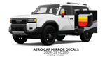 2024+ Land Cruiser 250 Aero Cap Mirror Decals - Xtrusion Overland