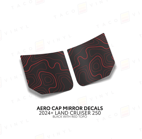 2024+ Land Cruiser 250 Aero Cap Mirror Decals - Xtrusion Overland